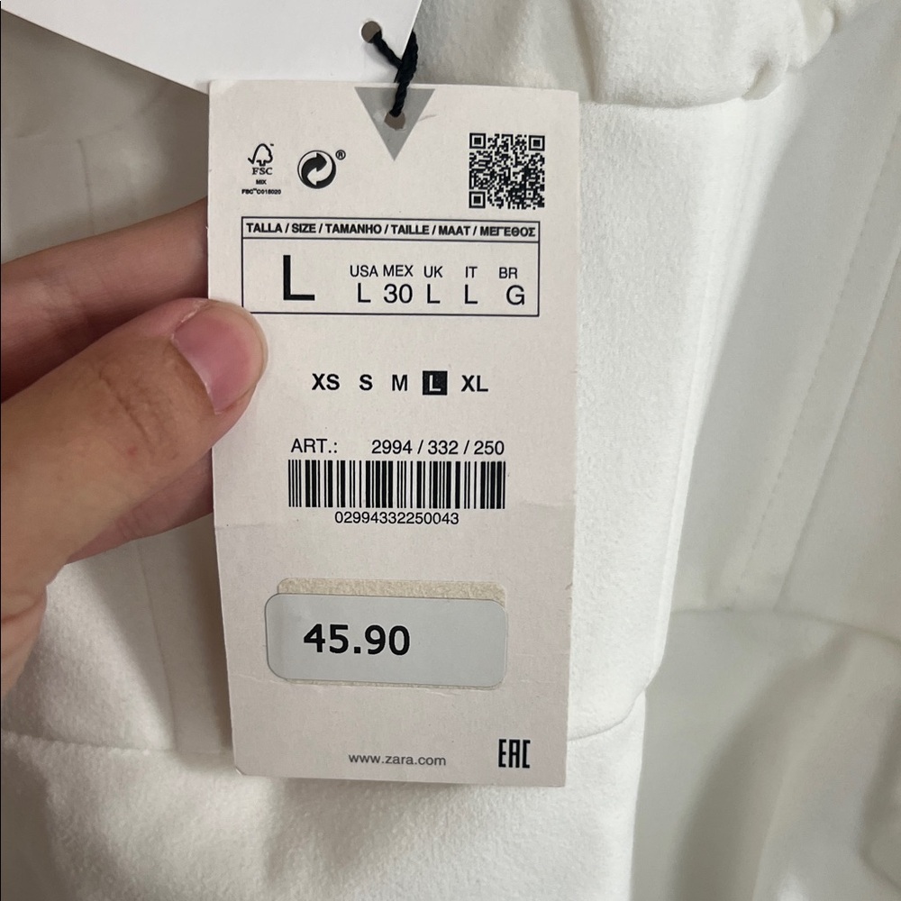 Zara White‎  dress - Picture 2 of 6